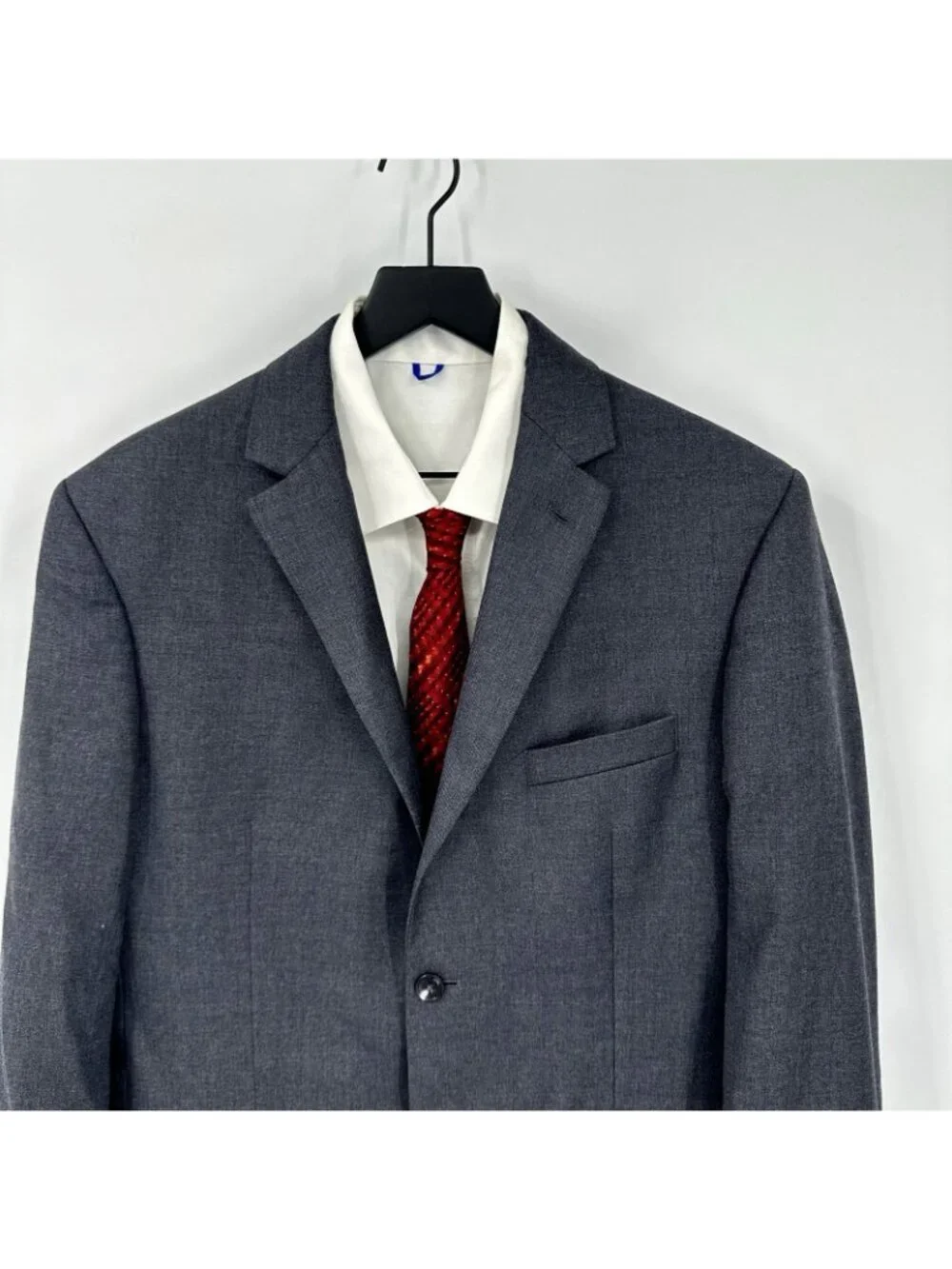 JOS A BANK traveler traditional fit jacket blazer charcoal gray 42R professional